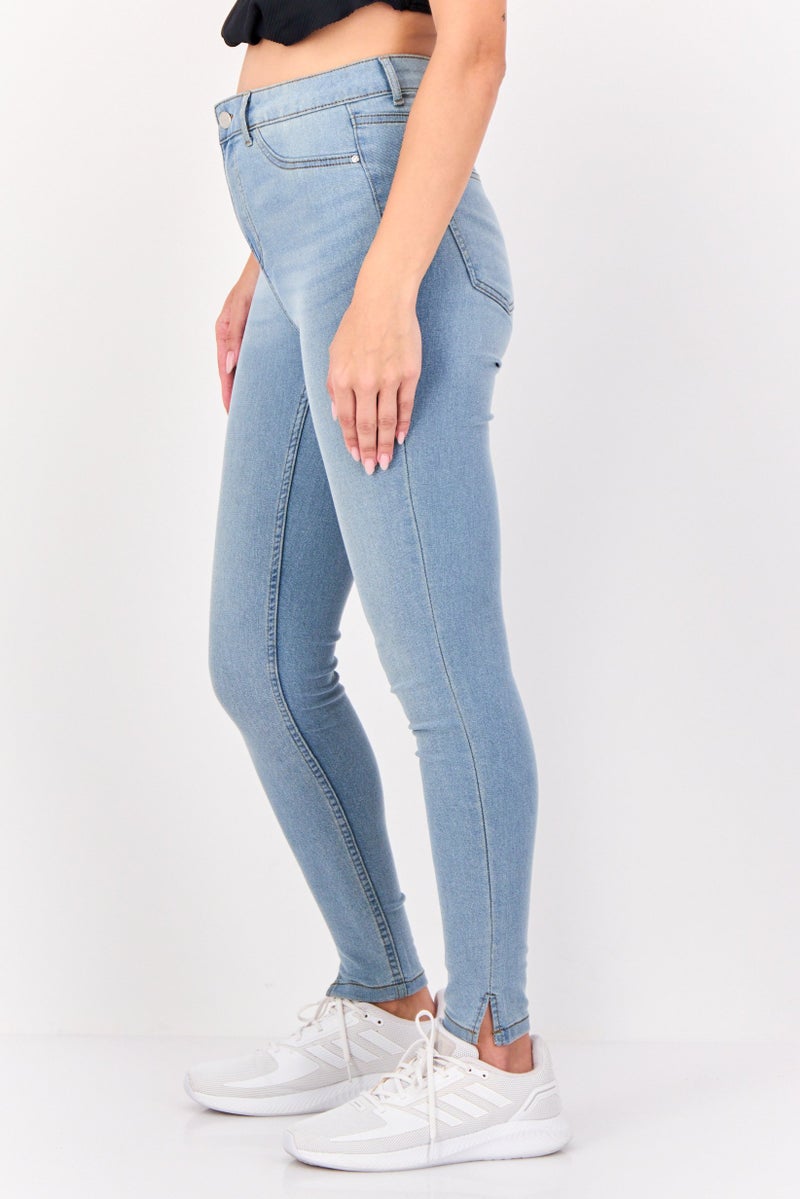 ONLY Jdy By Only Women Regular Fit Washed Stretchable Jeans, Light Blue  - Image 2