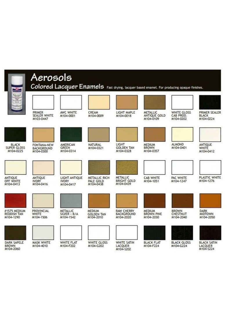 Mohawk Finishing Products Mohawk Colored Lacquer Enamel Medium Brown M104 0357, Premium Lacquer Spray for Wood Fast Drying, Opaque Finish 13oz - Image 4