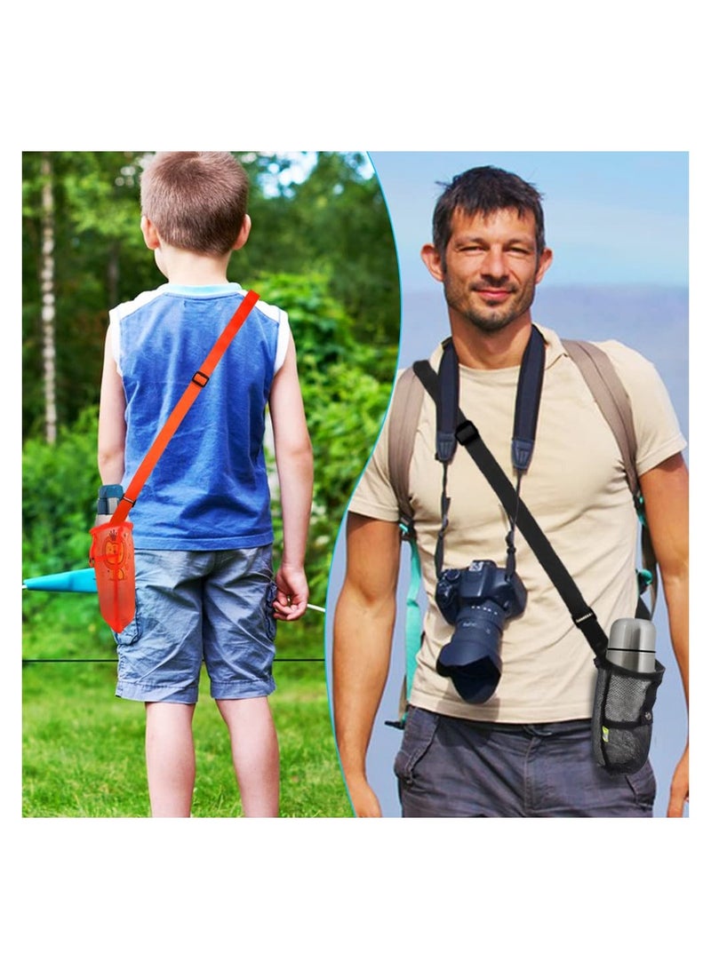 3-Pack Portable Water Bottle Holder with Adjustable Shoulder Strap - Ideal Carrier Bags for Sports, Hiking, Camping, Outdoor Activities, Walking, and Running. - Image 2