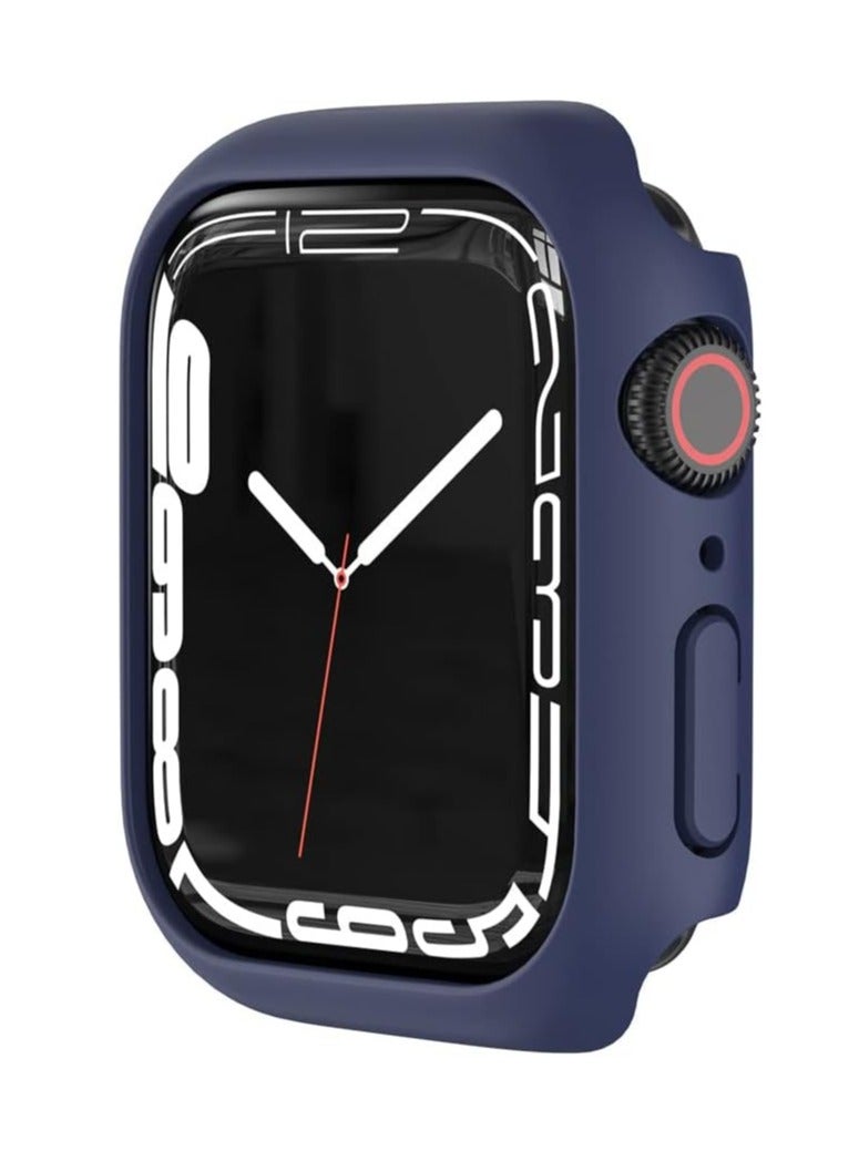 Case for Apple Watch 45mm Screen Protector, Full Protective Hard PC Bumper Face Cover Accessories Designed for iWatch 45 mm Blue - Image 2