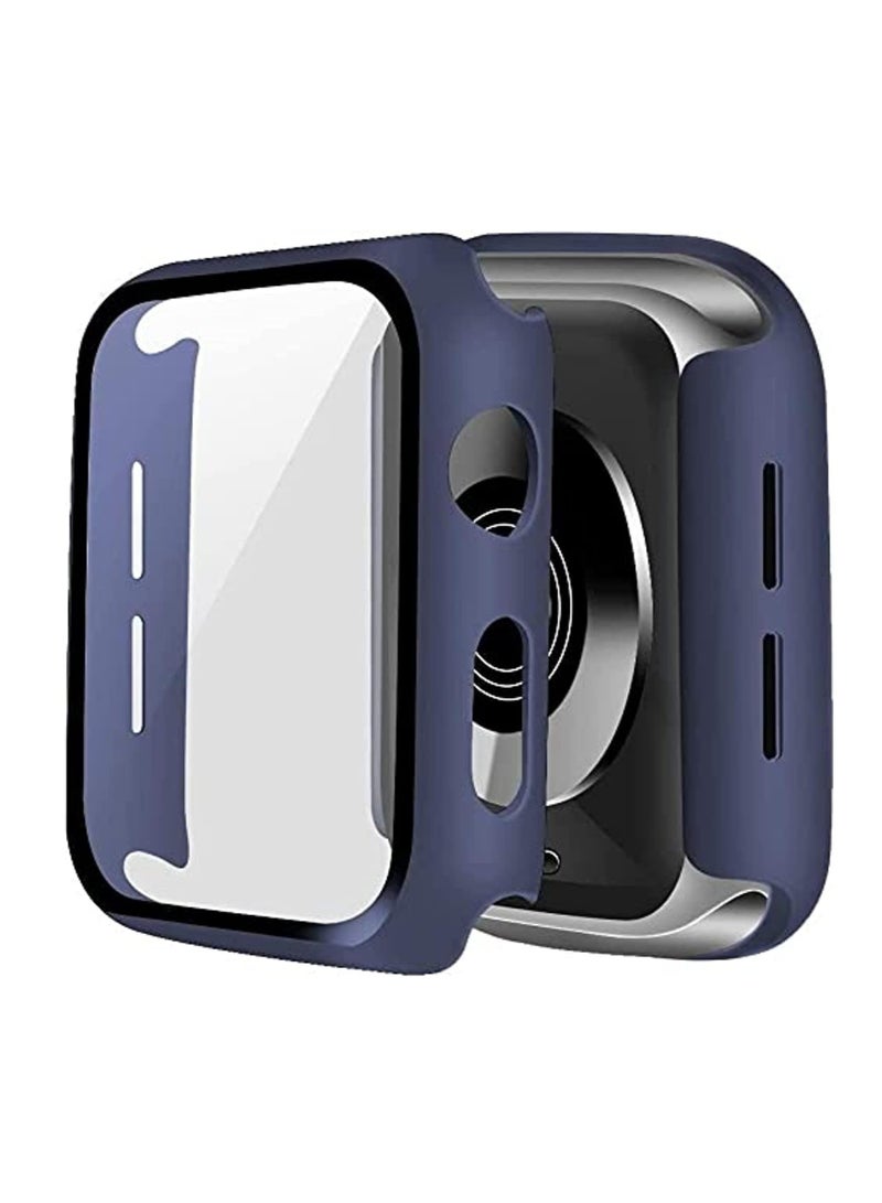 Case for Apple Watch 45mm Screen Protector, Full Protective Hard PC Bumper Face Cover Accessories Designed for iWatch 45 mm Blue - Image 3