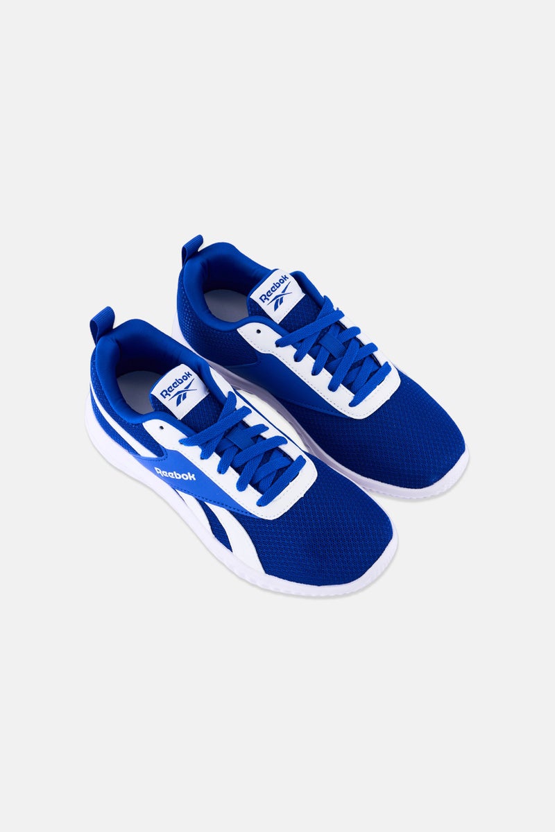 Reebok Kids Boy Stride Link Lace Up Running Shoes, Blue - Image 4