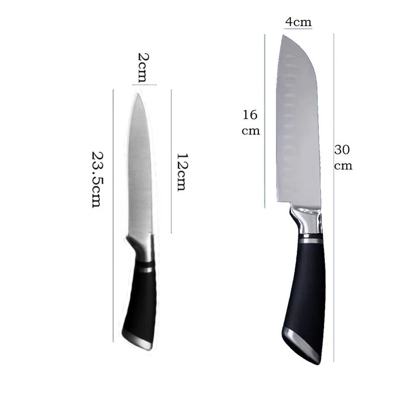 DORMICO Kitchen Knife Set 63 Chefs 47 Parings High Carbon Ultra Sharp Stainless Steel Cooking Knife for Fruit Vegetable Cutting Peeling SlicingPack of 2 - Image 3