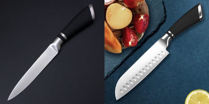 DORMICO Kitchen Knife Set 63 Chefs 47 Parings High Carbon Ultra Sharp Stainless Steel Cooking Knife for Fruit Vegetable Cutting Peeling SlicingPack of 2 - Image 2