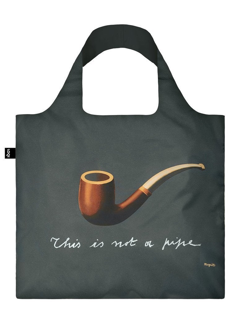 LOQI MUSEUM REN MAGRITTE The Treachery of Images Tote Bag One Size