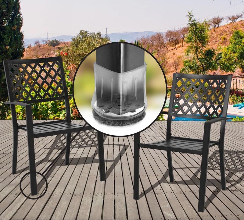 Slipstick GorillaOutdoor Berber Furniture Feet Pads with Clear Sleeve Sock (4 Pack) Outdoor Furniture Sliders for Round & Square Legs, XL - Image 3