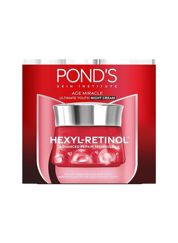 Pond's Age Miracle Ultimate Youth Night Cream Hexyl-Retinol 45g - Image 1