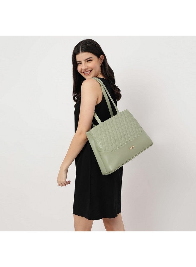 Fastrack Structured Shoulder Bag with Quilted Detail for Women, Girls and Ladies | Ladies Purse Handbag | Shoulder for Casual Carry | Trendy Women Handbags - Image 2