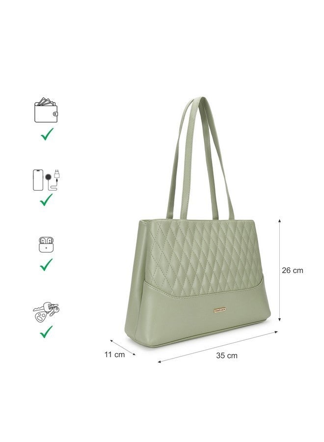 Fastrack Structured Shoulder Bag with Quilted Detail for Women, Girls and Ladies | Ladies Purse Handbag | Shoulder for Casual Carry | Trendy Women Handbags - Image 4
