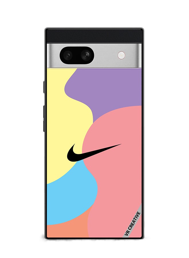 VR CREATIVE Protective Case Cover For Google Pixel 7a Nike Logo Colourful Design Multicolour - Image 1