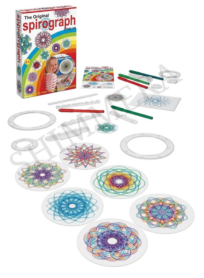 Shimmera Original Spirograph Design Set for Kids & Adults | Classic Art Drawing Tool Kit - Image 3