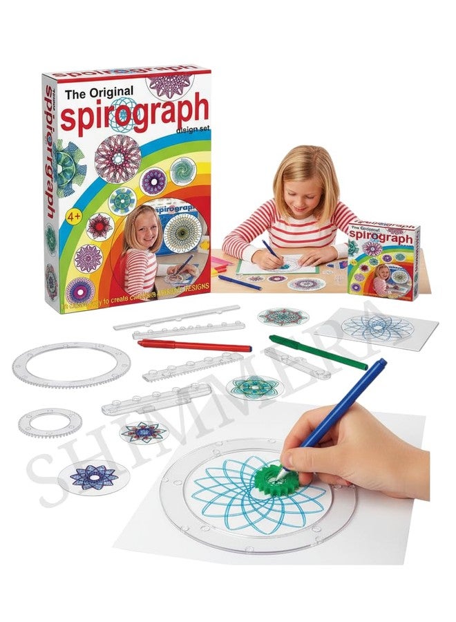 Shimmera Original Spirograph Design Set for Kids & Adults | Classic Art Drawing Tool Kit - Image 1