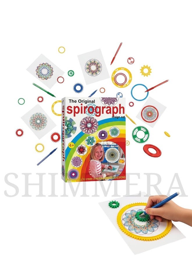 Shimmera Original Spirograph Design Set for Kids & Adults | Classic Art Drawing Tool Kit - Image 5