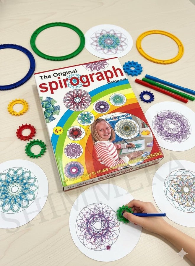 Shimmera Original Spirograph Design Set for Kids & Adults | Classic Art Drawing Tool Kit - Image 2