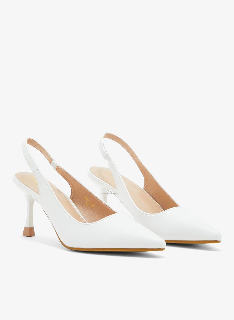 ELLA Gold Detail Slingback Pump - Image 3