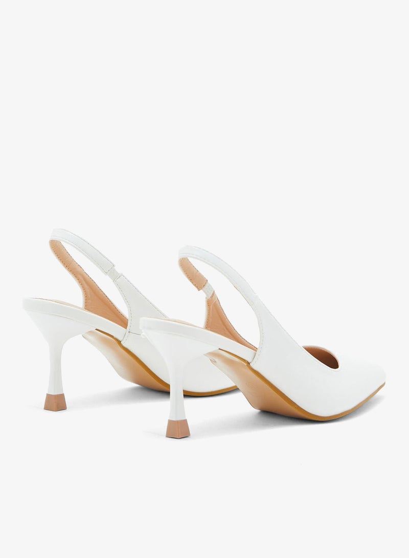 ELLA Gold Detail Slingback Pump - Image 2