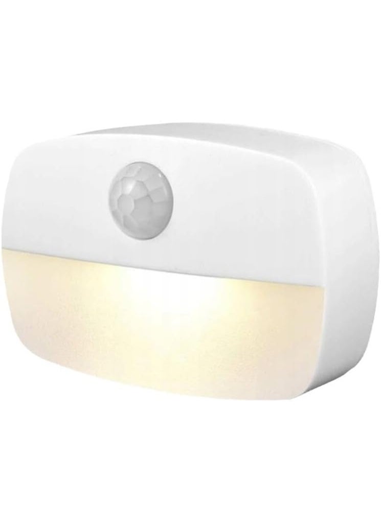 Generic Motion Sensor Night Light, Cordless Battery-Powered LED, Modern White, 1 Pack  - Image 1