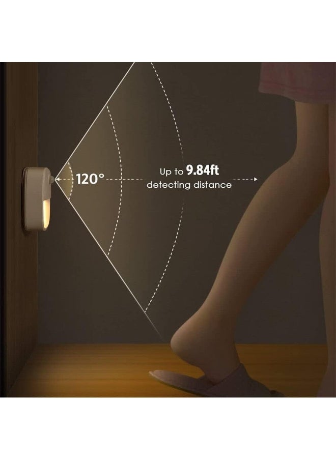 Generic Motion Sensor Night Light, Cordless Battery-Powered LED, Modern White, 1 Pack  - Image 4
