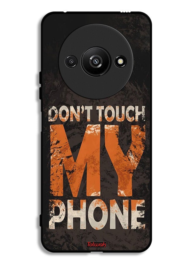 Tolwak Xiaomi Redmi A3 4G Protective Case Cover Do Not Touch My Phone - Image 1