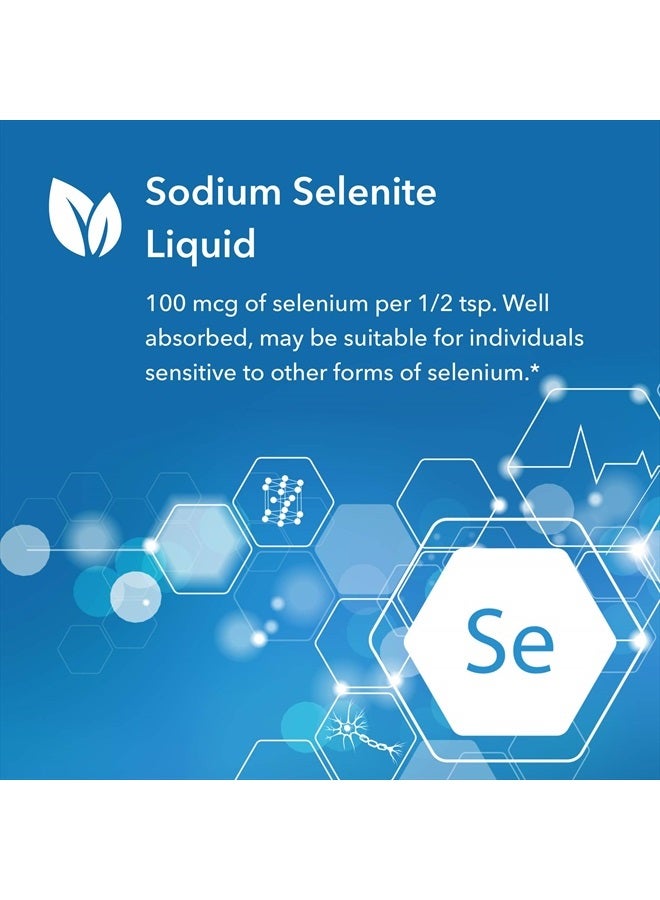 Allergy Research Group محلول السيلينيوم - سيلينيوم سائل سريع الامتصاص، سيلينيت الصوديوم النقي، دعم الغدة الدرقية، مضادات الأكسدة، مكمل 100 ميكروغرام، مضاد للحساسية - 8 أونصة سائلة - Image 4