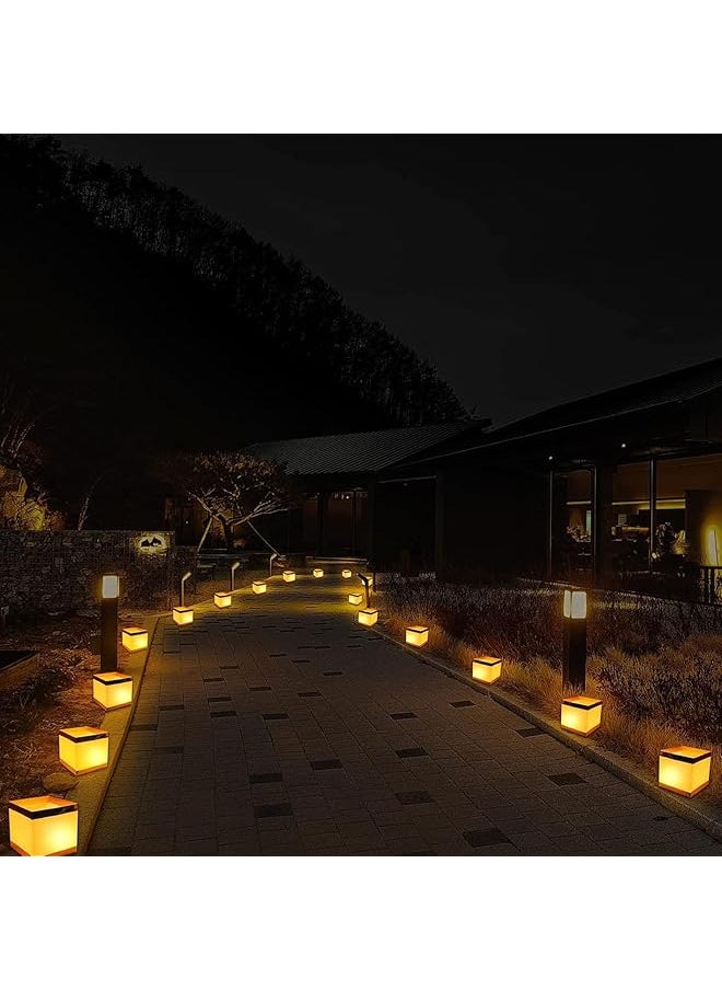 15Pcs Floating Water Candle Chinese Paper Lanterns Square Lanterns With Candles Floating Candle For Wishing Praying Blessing Wedding Festival Event Party Patio Memorial Pool Side Decoration 11X11Cm