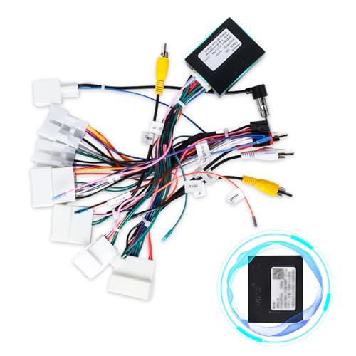 NHOPEEW Radio Wiring Harness Connector Compatible for Toyota Camry Corolla Prius RAV4 Tacoma Highlander - 16 PIN Power Cable Fit Aftermarket Toyota Car Stereo Wire Cable Plug and Play - Image 1