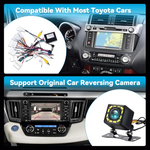 NHOPEEW Radio Wiring Harness Connector Compatible for Toyota Camry Corolla Prius RAV4 Tacoma Highlander - 16 PIN Power Cable Fit Aftermarket Toyota Car Stereo Wire Cable Plug and Play - Image 3