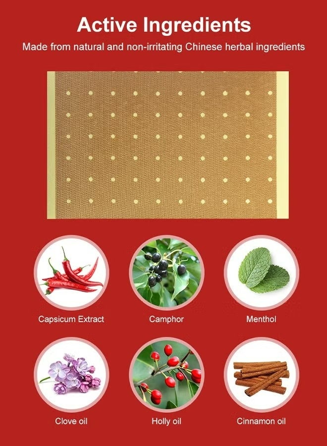 هوداف 5 PCS النمر التصحيحات للتخفيف من الألم, الصينية النمر الأحمر الساخن Capsicum التصحيحات القوة الفائقة, التخفيف من الألم الجص التصحيحات العشبية لتهاب المفاصل, عظم الركبة, الظهر, المفصل, العضلات الرقبة التخفيف من الألم - Image 4