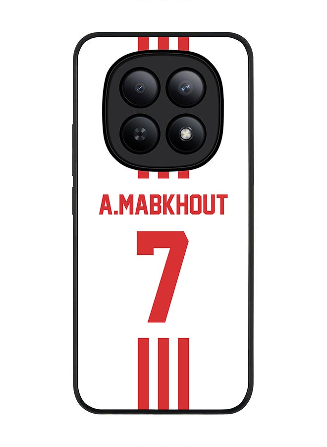 For Xiaomi Redmi Note 15 5G / Poco M8 Case,Slim fit Camera Protection, Shockproof Thin Phone cover  - Football - UAE,  A.Mabkhout