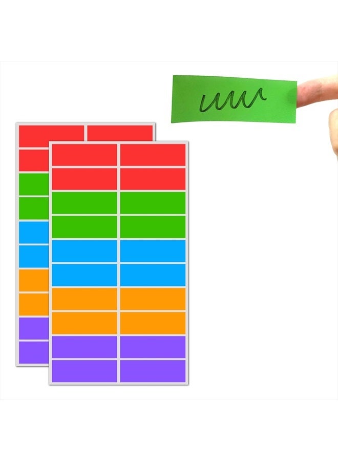TownStix 500 Pack, 3" x 1" - Colored Labels Stickers, 5 Colors - Image 1