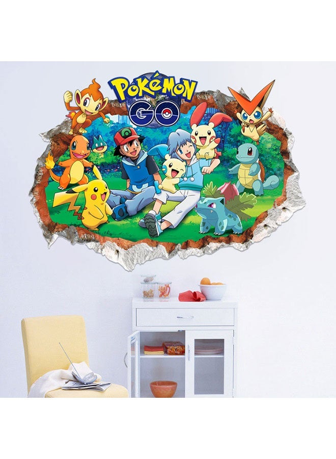 NIBEMINENT Pokemon Go Wall Sticker Multicolour 70x50centimeter - Image 1