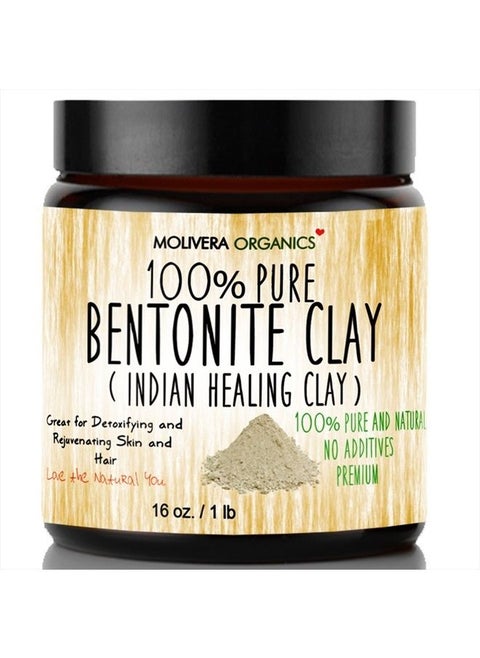 Bentonite Clay for Detoxifying and Rejuvenating Skin and Hair, 16 oz.