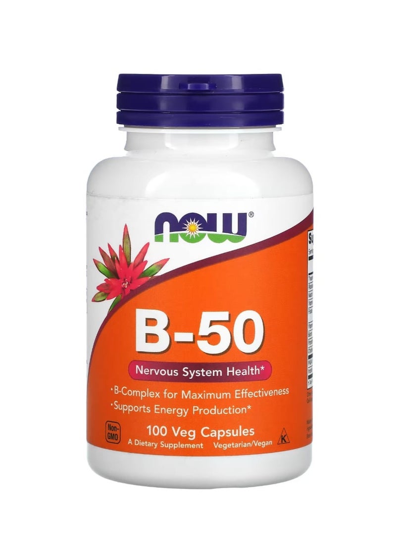 now B-50, 100 Veg Capsules - Image 1