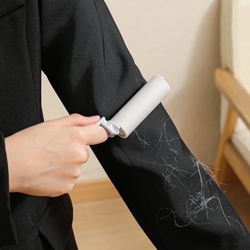MINGRACE Mini Lint Roller Travel Size Cute Folding Lint Remover for Pet Hair Small Sticky Roller with Cover for Purse On The Go Lint Roller (Pink) - Image 4