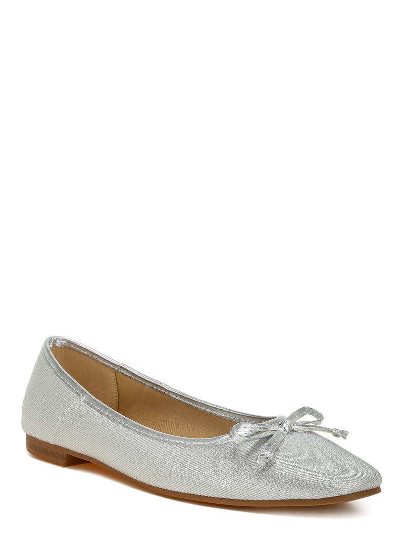 London Rag Metallic Ballet Flats in Silver  - Image 2