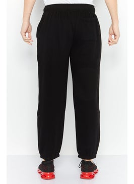 DKNY Sport Men Oversized Fit Brand Logo Outdoor Jogger Pants, Black  - Image 4
