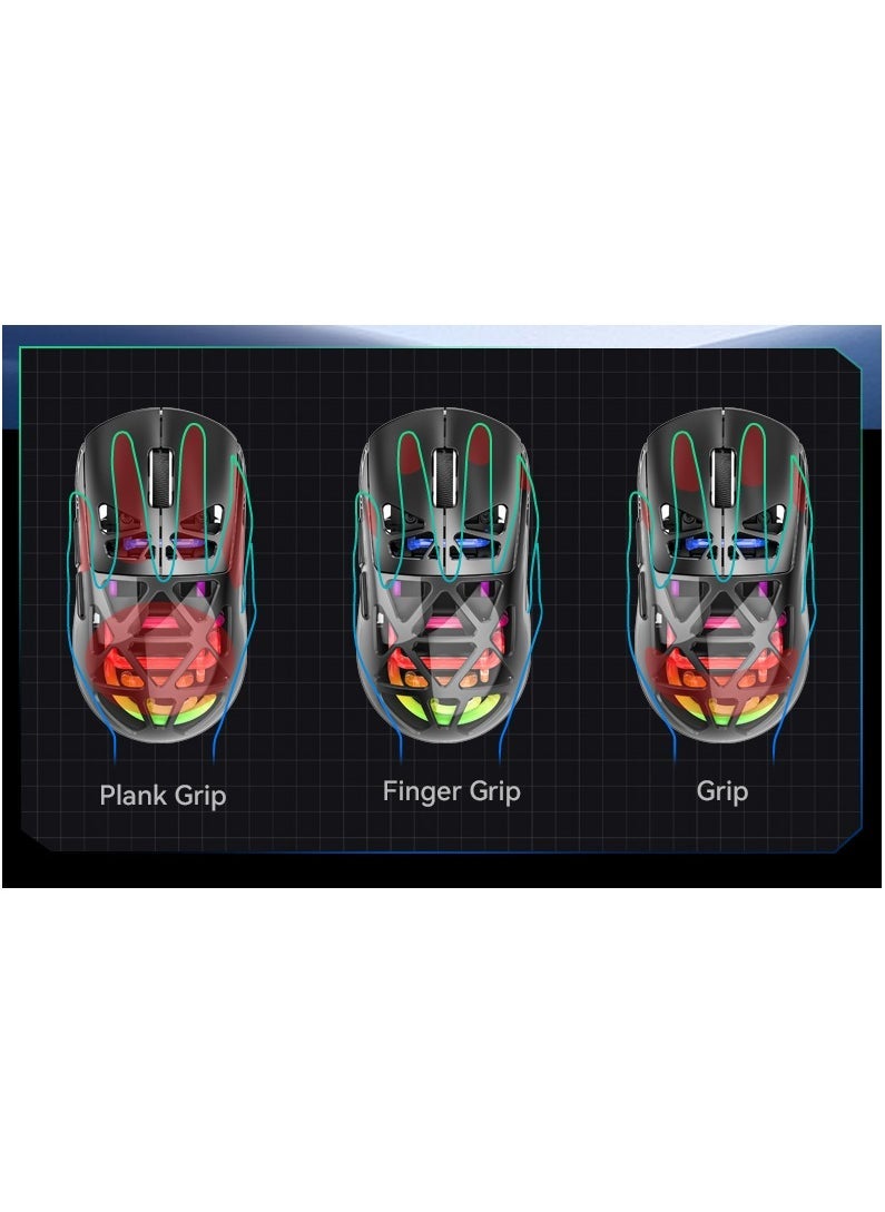 General - Lightweight Wireless Gaming Mouse, 36k DPI, 93g Ultralight - 300 Hour Battery, (2.4GHz/Wireless/Wired) Mouse for Win/Mac/Android/IOS - Black - Image 1
