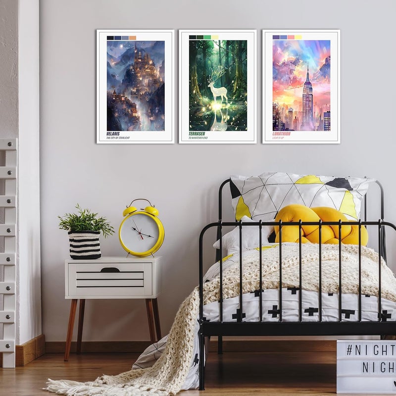 DFAIUY Set of 3 Sarah J. Maas Vintage Canvas Wall Art - Image 3