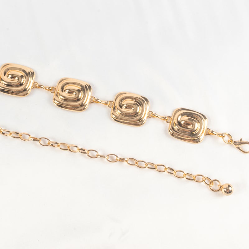 Golden Metal Waist Chain Belt For Women - Image 2
