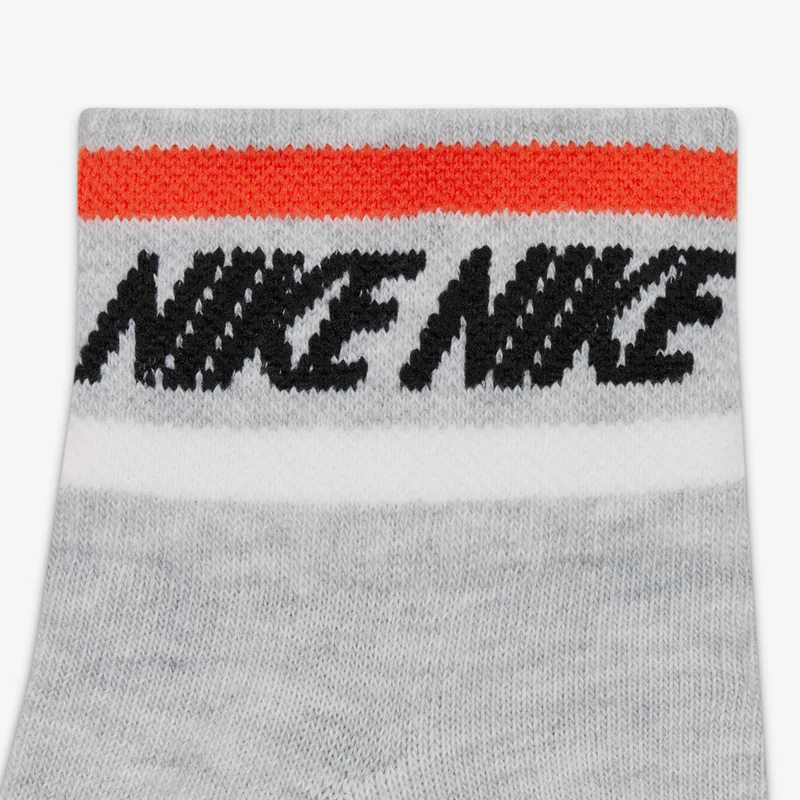 Nike Grey Everyday Essential Ankle Socks (3 Pack)  | Best Price UAE