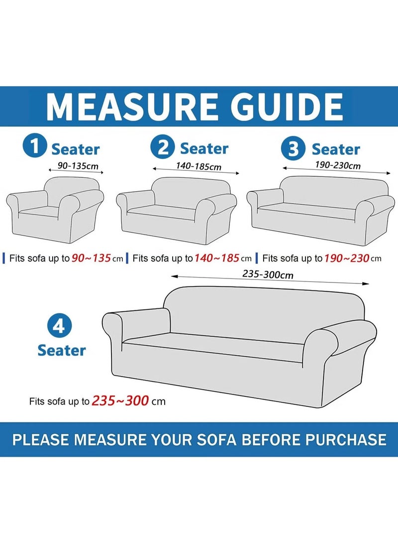 YQbest All-Inclusive Universal Dustproof Sofa Cover for 2-Person Sofas with 2 Pillowcase Dark Gray 140-185cm  - Image 5