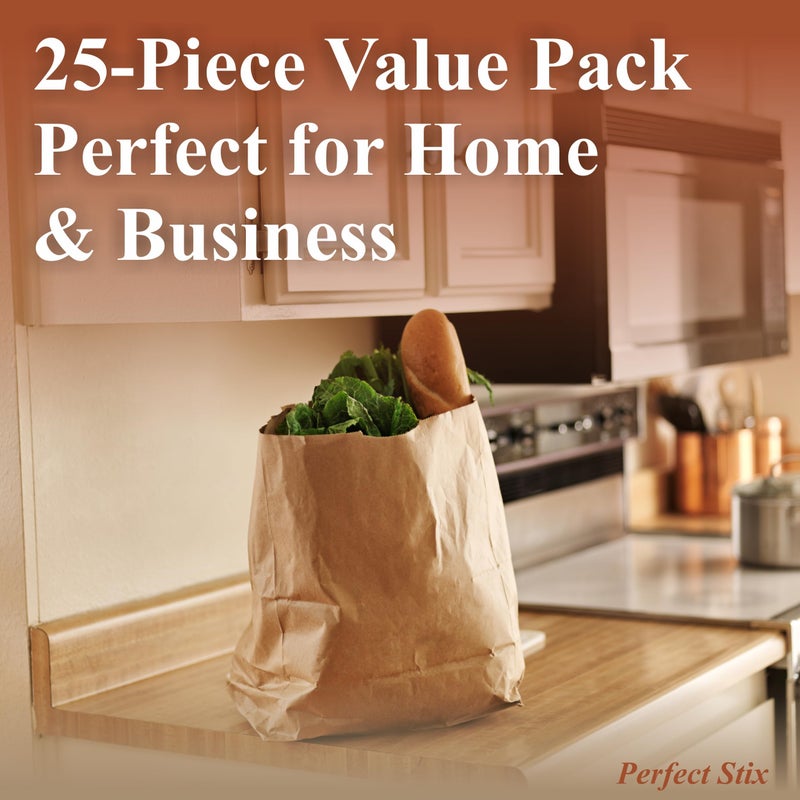 Perfect Stix 57 Lb Kraft Brown Paper Bags- Pack of 25ct - Image 3