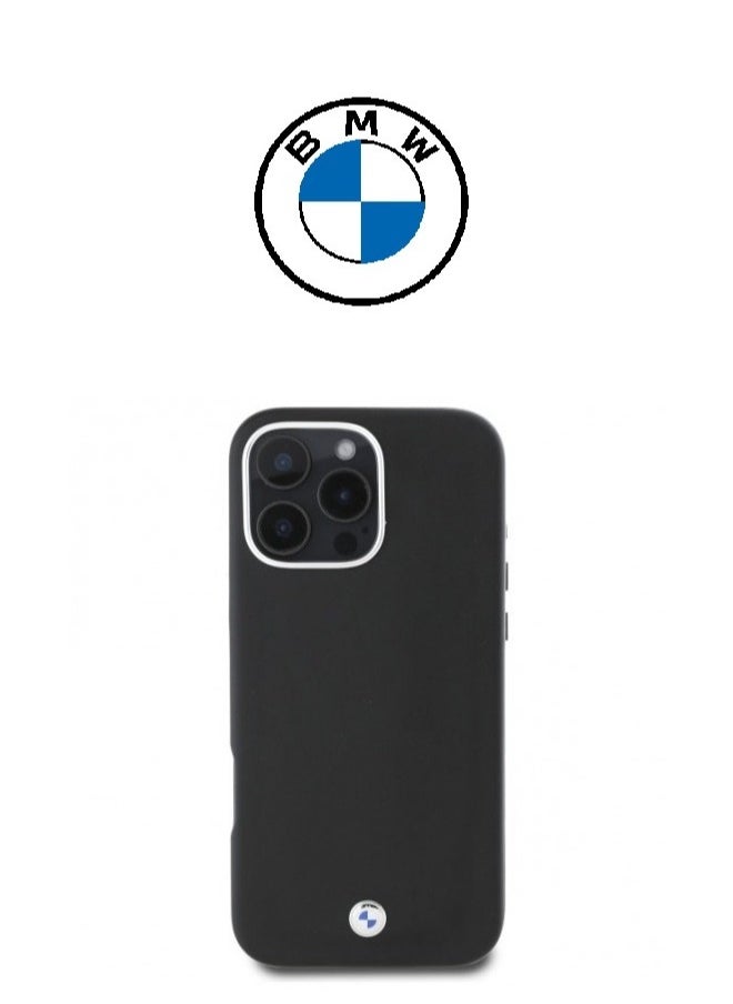 CG MOBILE iPhone 16 Pro Max Case, strong leather cover with the (BMW) logo, shock-resistant, with an original French design and approved by the German brand (BMW).  - Image 3