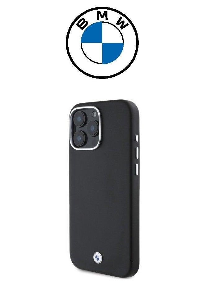 CG MOBILE iPhone 16 Pro Max Case, strong leather cover with the (BMW) logo, shock-resistant, with an original French design and approved by the German brand (BMW).  - Image 4
