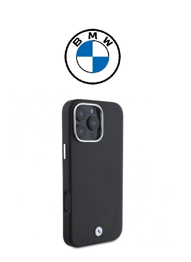 CG MOBILE iPhone 16 Pro Max Case, strong leather cover with the (BMW) logo, shock-resistant, with an original French design and approved by the German brand (BMW).  - Image 2