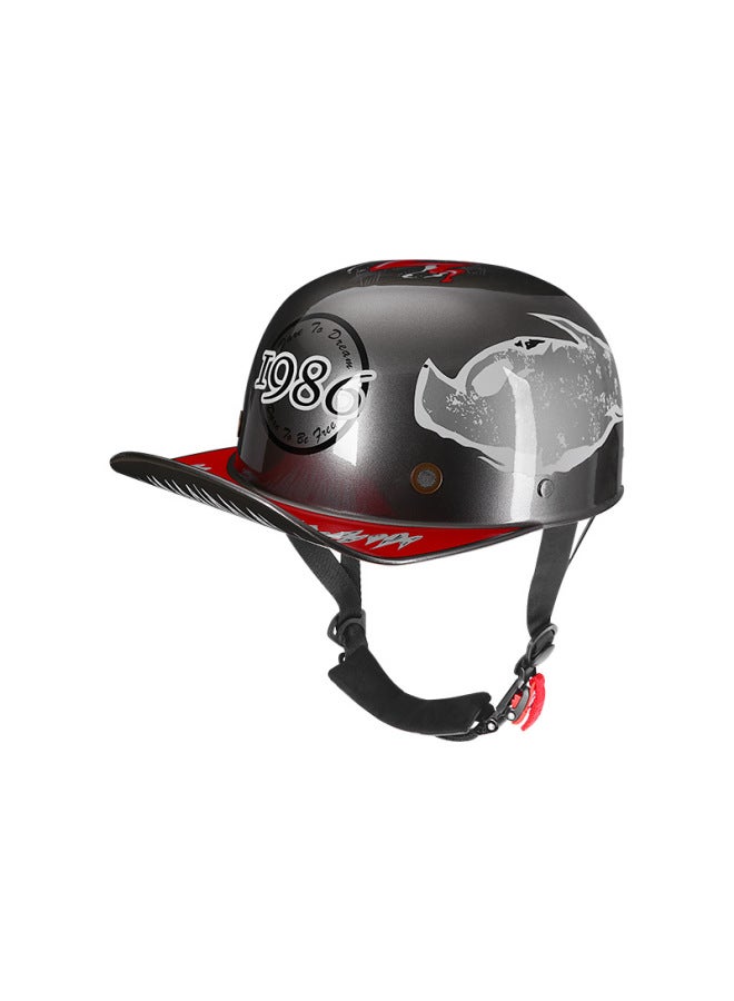 318 Metallic Ash Spider Baseball Cap High-end Personalized Fashion Helmet Cool Button
