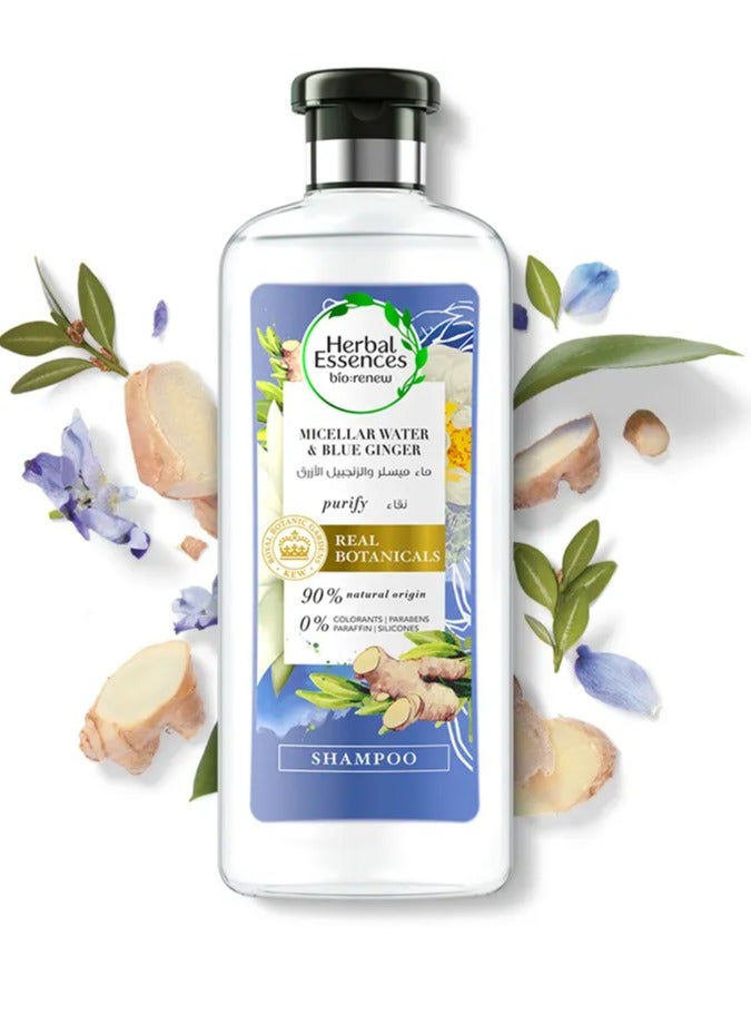 Herbal Essences Micellar Water & Blue Ginger Shampoo 400ml - Image 2