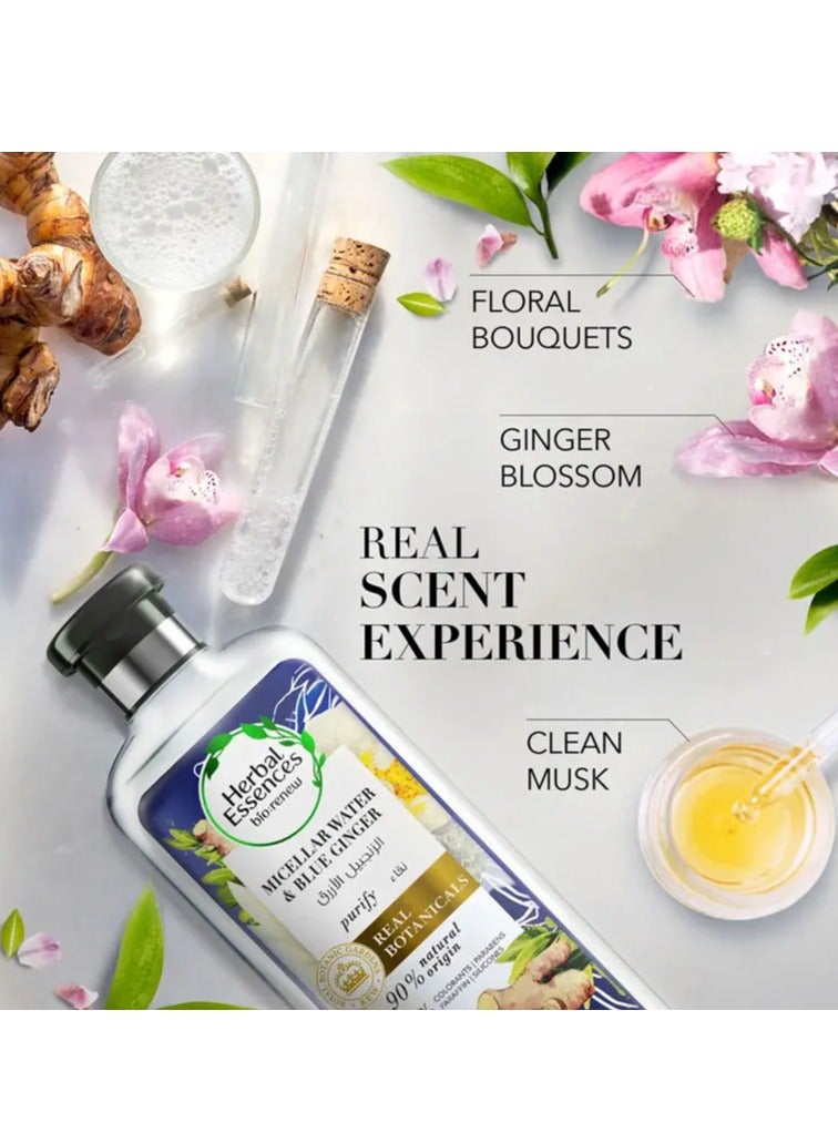 Herbal Essences Micellar Water & Blue Ginger Shampoo 400ml - Image 4