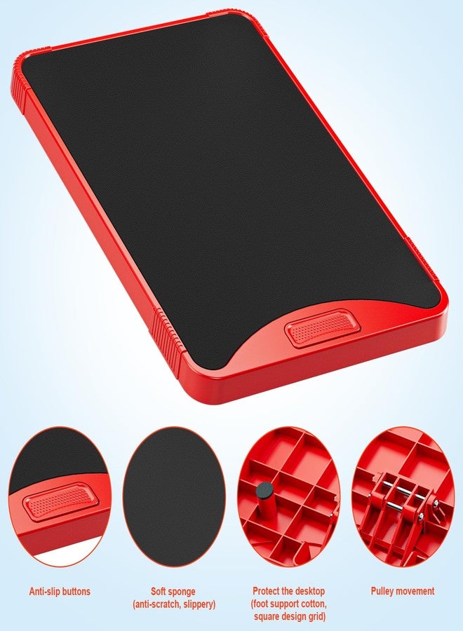 ARGOMAX Appliance Rolling Tray, Coffee Maker Slider, coffee pull out tray, sliding coffee maker tray, Suitable for coffee machines, air fryers and other appliances (Red-Plastic) - Image 4