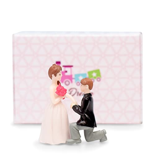 iDream Proposing Guy Resin Showpiece - Romantic Couple Miniature Gift for Girlfriend, Wife or Valentines Day Celebration (White) - Image 3